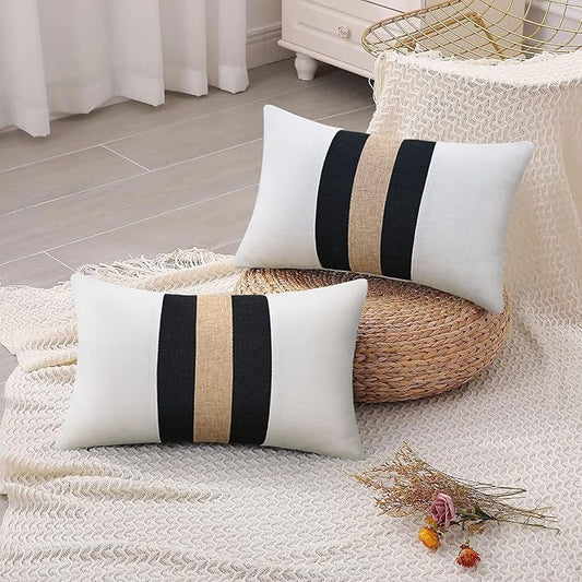 Black and White Throw Pillow Covers